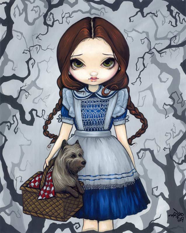 Dorothy and Toto - Strangeling: The Art of Jasmine Becket-Griffith