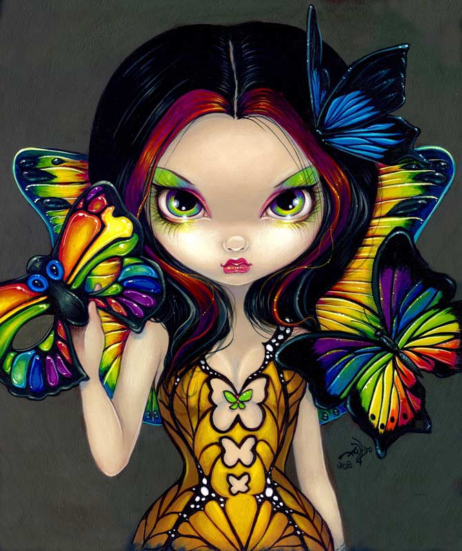 Fairy with Dried Flowers - by Jasmine Becket-Griffith