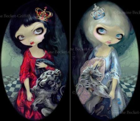 Red Queen And White Queen Alice In Wonderland