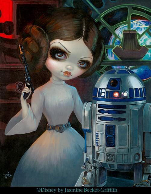 Princess Leia & R2-D2 by Jasmine Becket-Griffith Disney