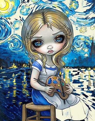 Alice and Las Meninas - by Jasmine Becket-Griffith