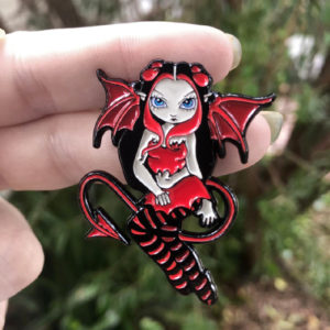 Devilish Fairy Collectible Enamel Pin - Image 2
