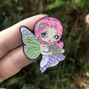 Fairy Artist Collectible Enamel Pin - Image 2