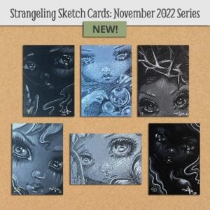 Jasmine Becket-Griffith Original Sketch Cards - November 2022
