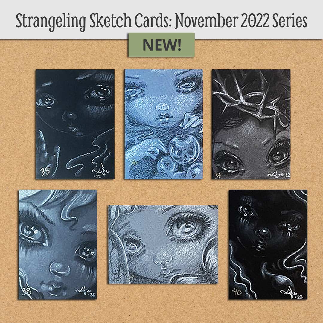 Jasmine Becket-Griffith Original Sketch Cards  – November 2022