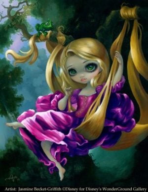 Rapunzel in The Swing