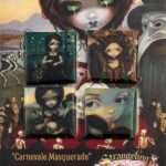 Carnivale Masquerade Metal Mini Pin Set