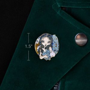Hyacinth Blue Collectible Enamel Pin - Image 4