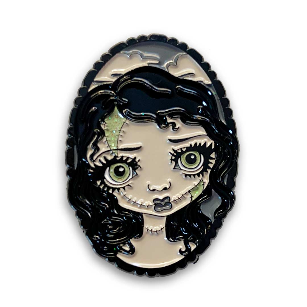 patchwork Zombie Doll Collectible Enamel Pin