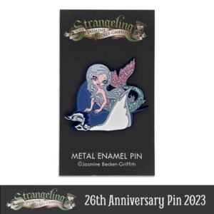 Mermaid with a Manta Ray Collectible Enamel Pin