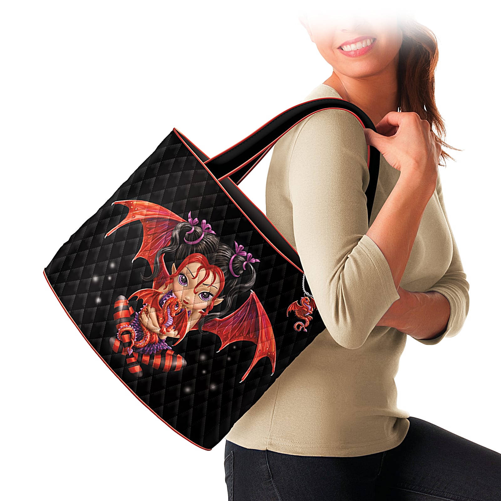 Ruby tote stock image