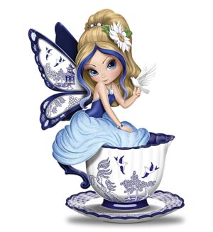 Blue Willow Romance Fairy Teacups Collection - Image 2