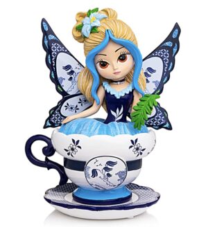 Blue Willow Romance Fairy Teacups Collection - Image 5