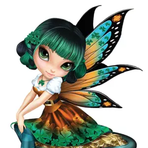 A Fairy Lucky Irish Figurine: Heart Full Of Gold - Image 2