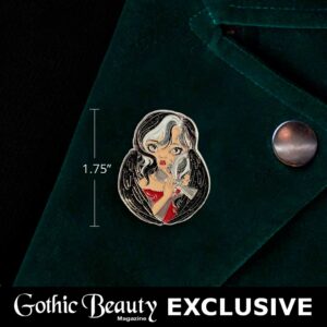 Gothic Beauty Collectible Enamel Pin - Image 3