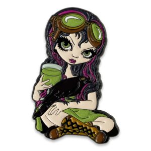 Absinthe Goggles With Raven Collectible Enamel Pin