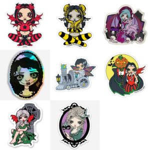 Gothic Themed Vinyl Sticker Pack - Series 1