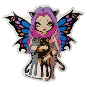 My Three Kitties Vinyl Sticker