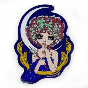 The Moon Vinyl Sticker