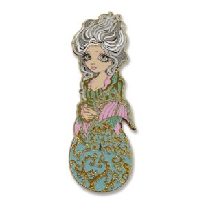 Mermaid in a Rococo Collectible Enamel Pin
