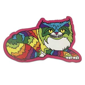 Rainbow Cheshire Cat Car Magnet