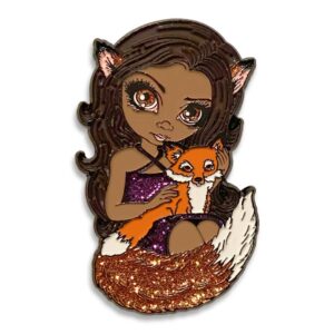 Fabulous Fox Fairy Collectible Enamel Pin