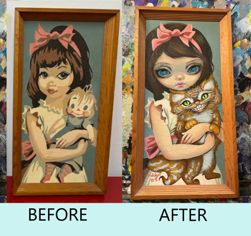 Vintage Paint by Numbers at Corey Helford Gallery - Strangeling