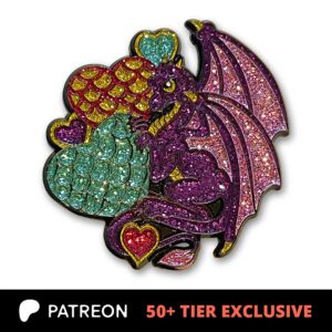 Tiny Dragon Hearts Collectible Enamel Pin