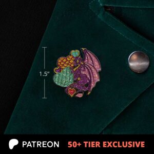 Tiny Dragon Hearts Collectible Enamel Pin - Image 3