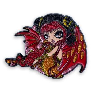 Amber Dragonling Collectible Enamel Pin