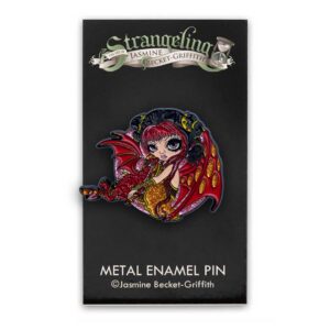 Amber Dragonling Collectible Enamel Pin - Image 2